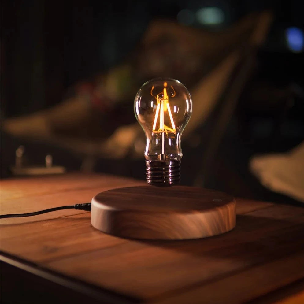 Levitating Table Lamp Edison Light Bulb