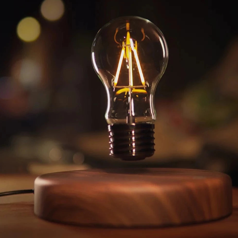 Levitating Table Lamp Edison Light Bulb